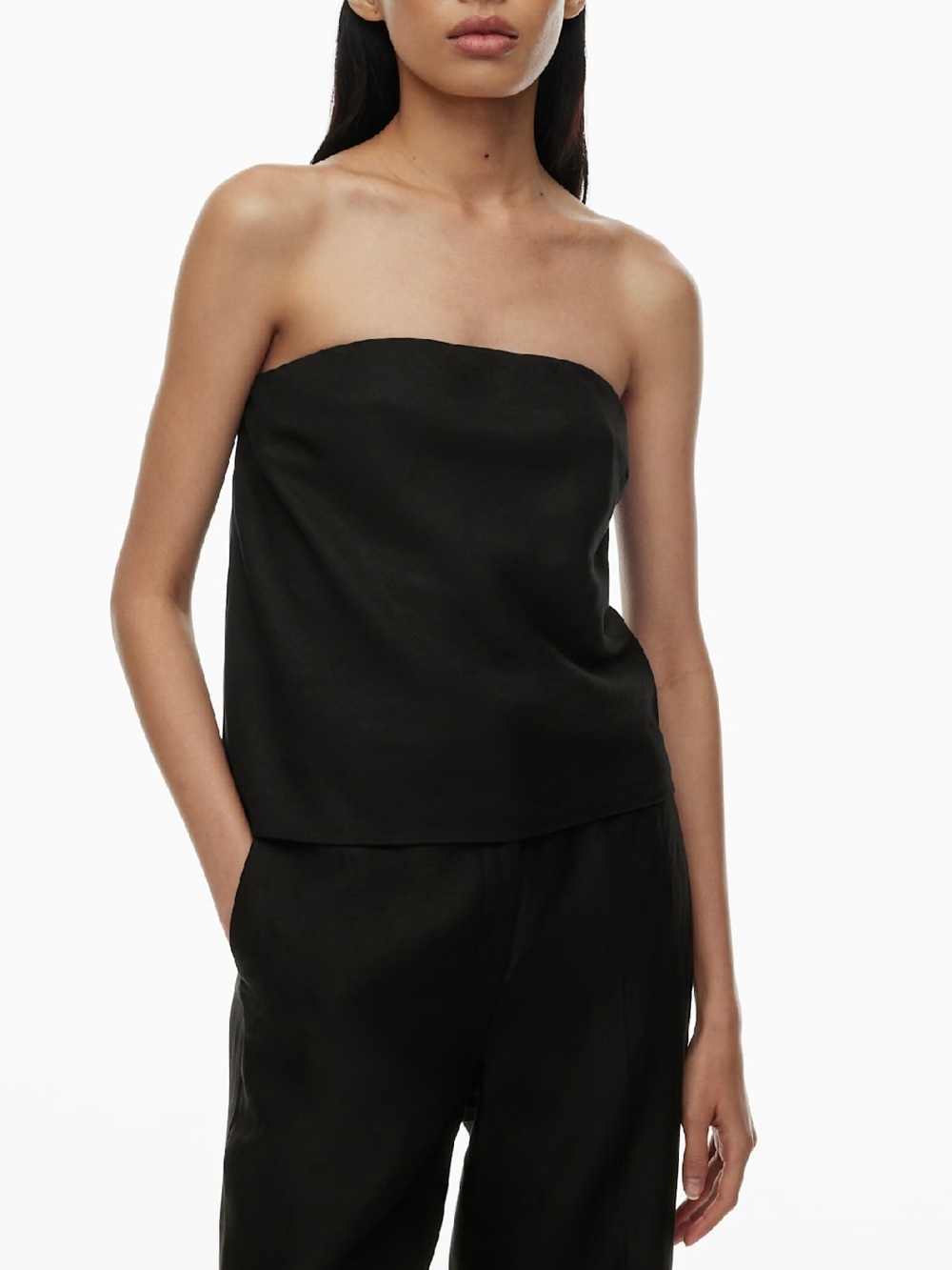 Babaton Midtown Linen Tube Top